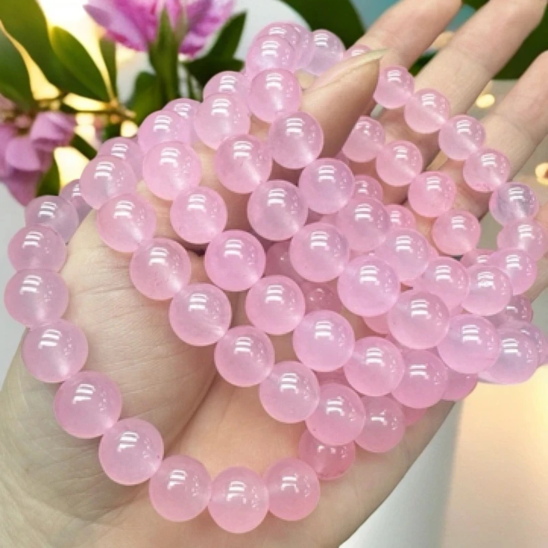 〈粉水晶〉5A级高净体粉水晶10毫米手串发一条