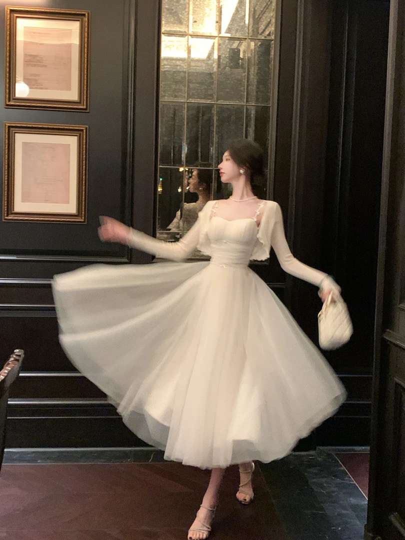 【雅乔定制】难哄 多层网纱收腰大摆蓬蓬裙吊带连衣裙DYLL-24126618