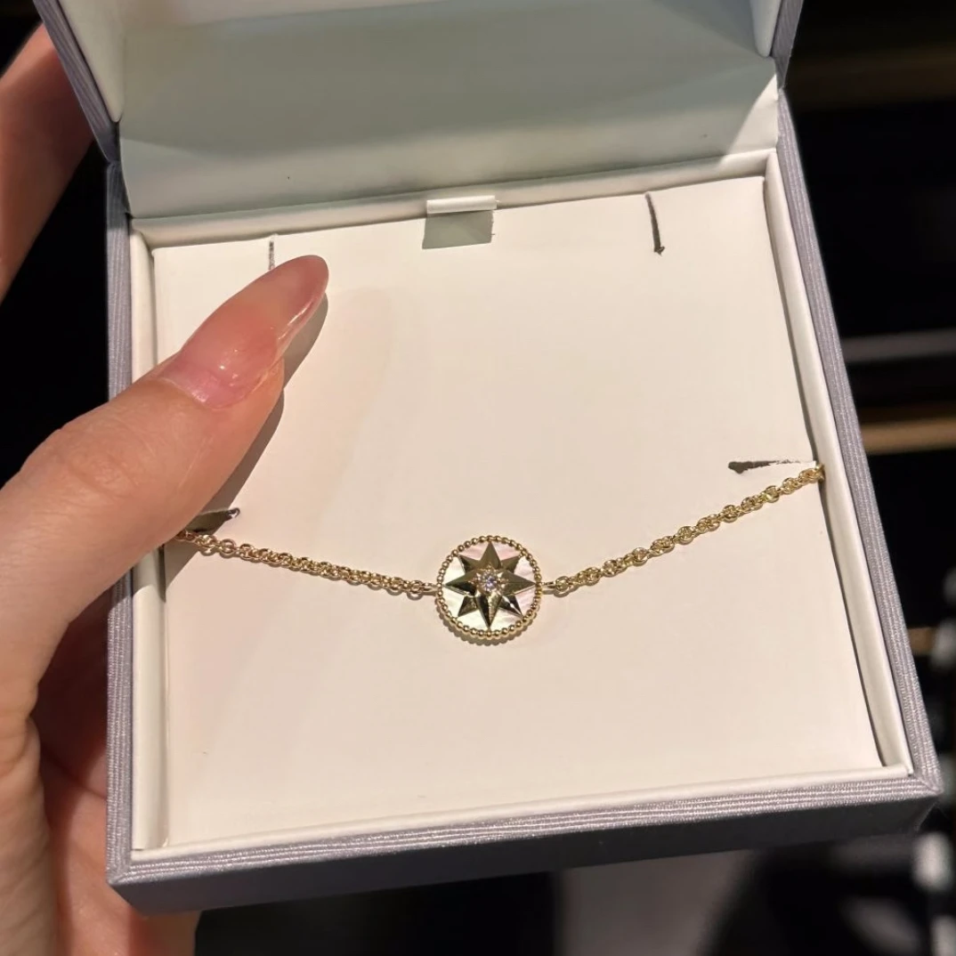 【IRIF】八芒星白贝母罗盘手链101