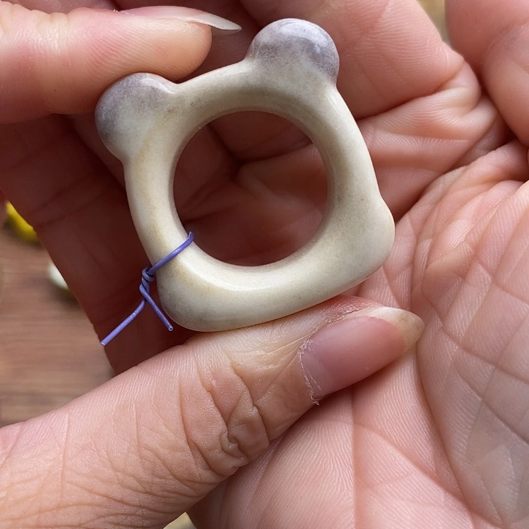 鹿骨把件22号熊圈