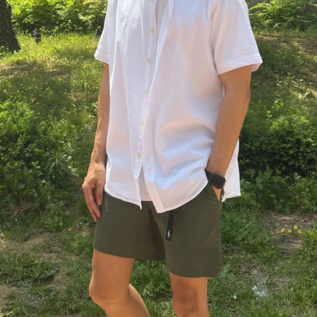 【骑马抡⛏】UU外贸小马100纯亚麻衬衫老钱风男女同款（短袖款）