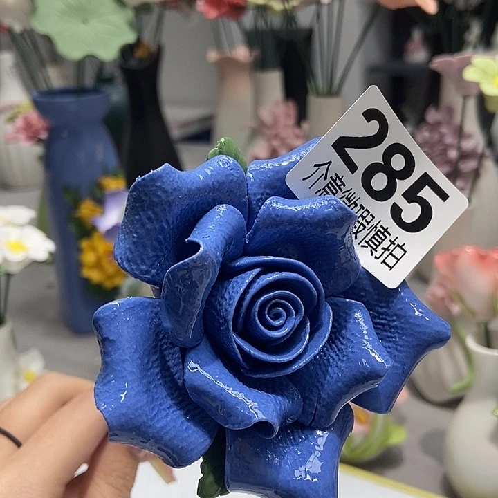 陶瓷纯手工捏花设计