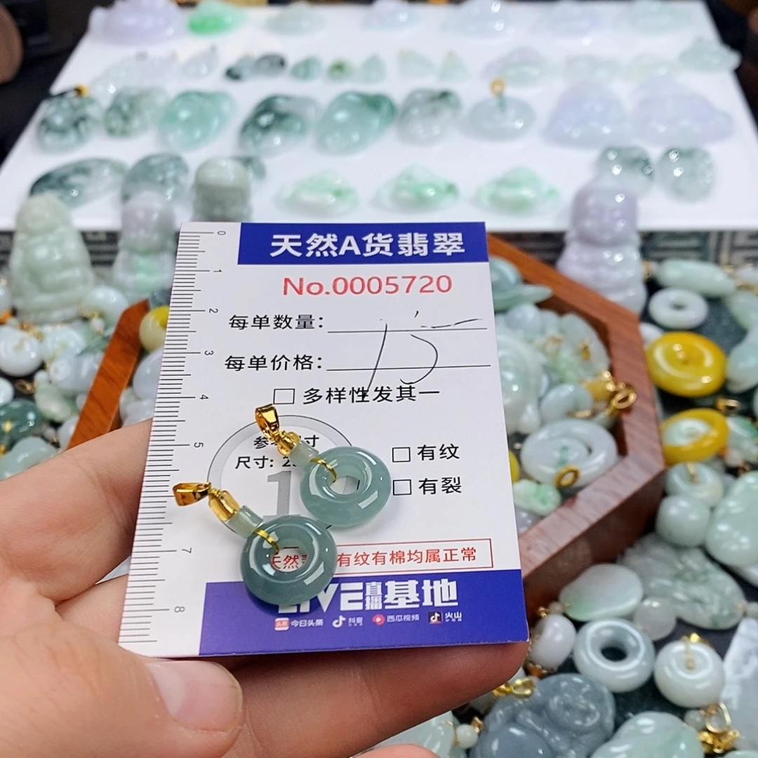 翡翠未镶嵌颈饰5720