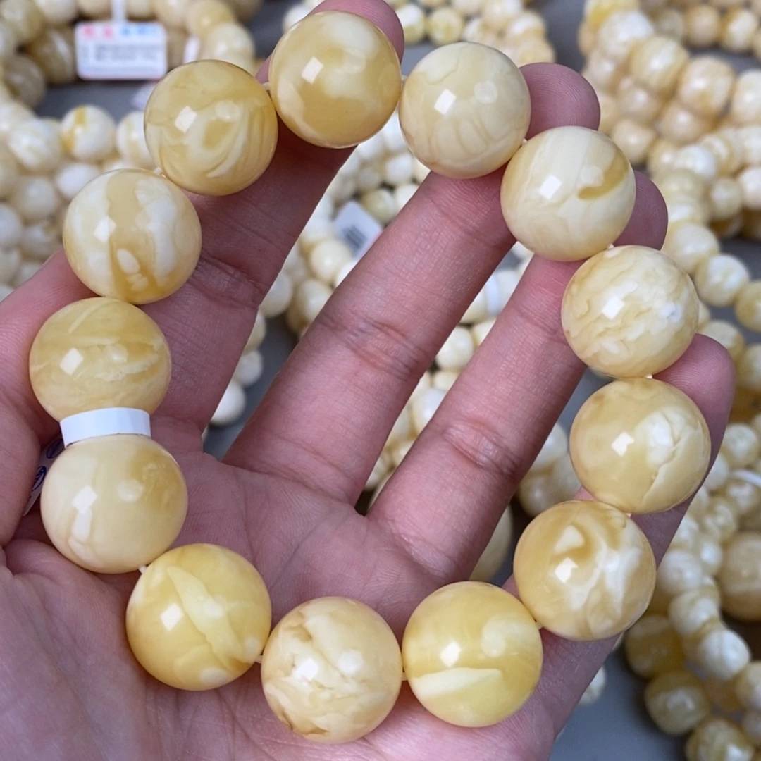 蜜蜡未镶嵌珠宝奇石34g16mm