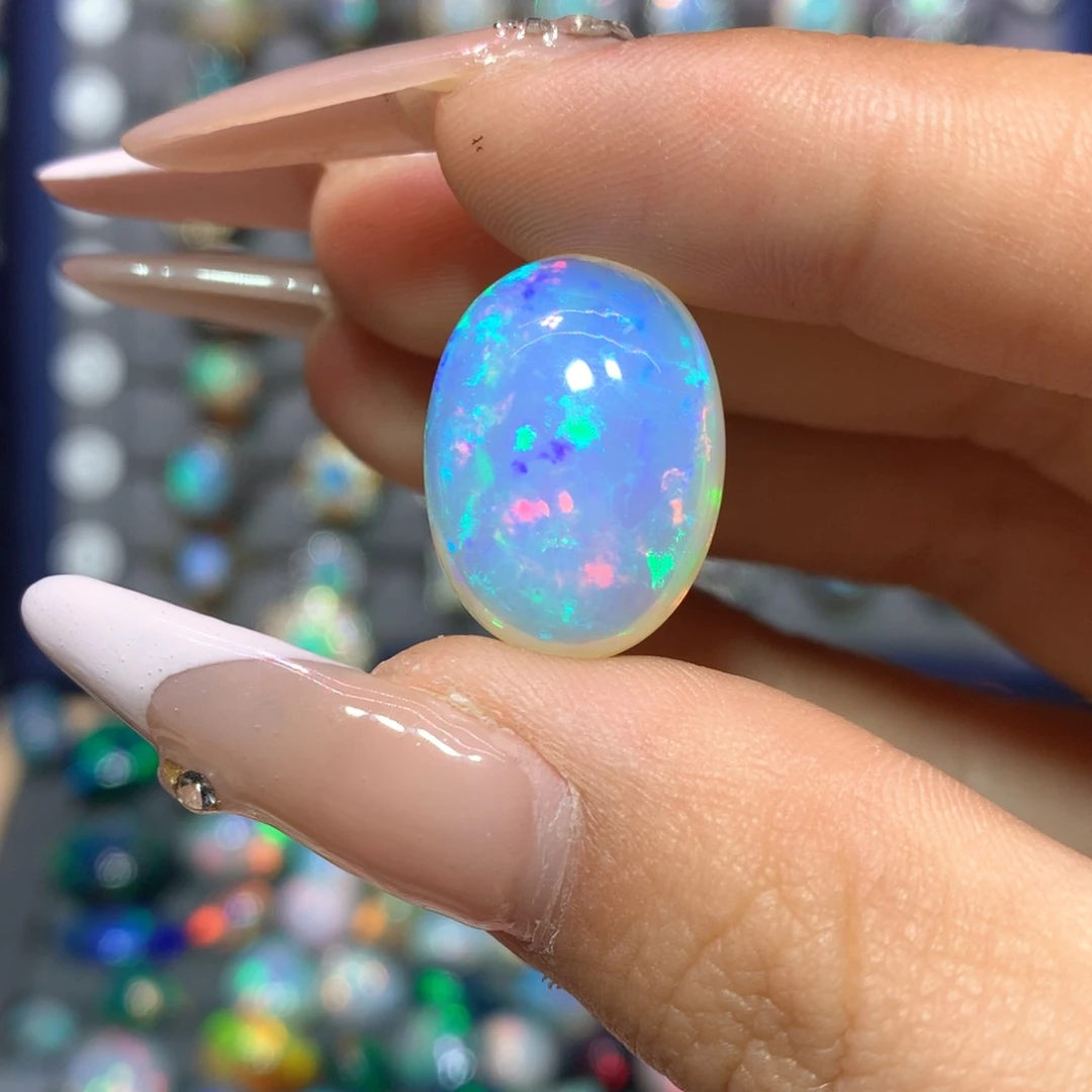 欧泊银S925镶嵌裸石定制