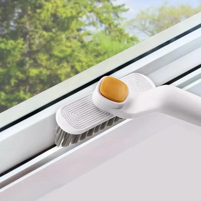 家用旋转清洁刷浴室卫生间刷墙角地板缝隙除尘刷多功能无死角刷