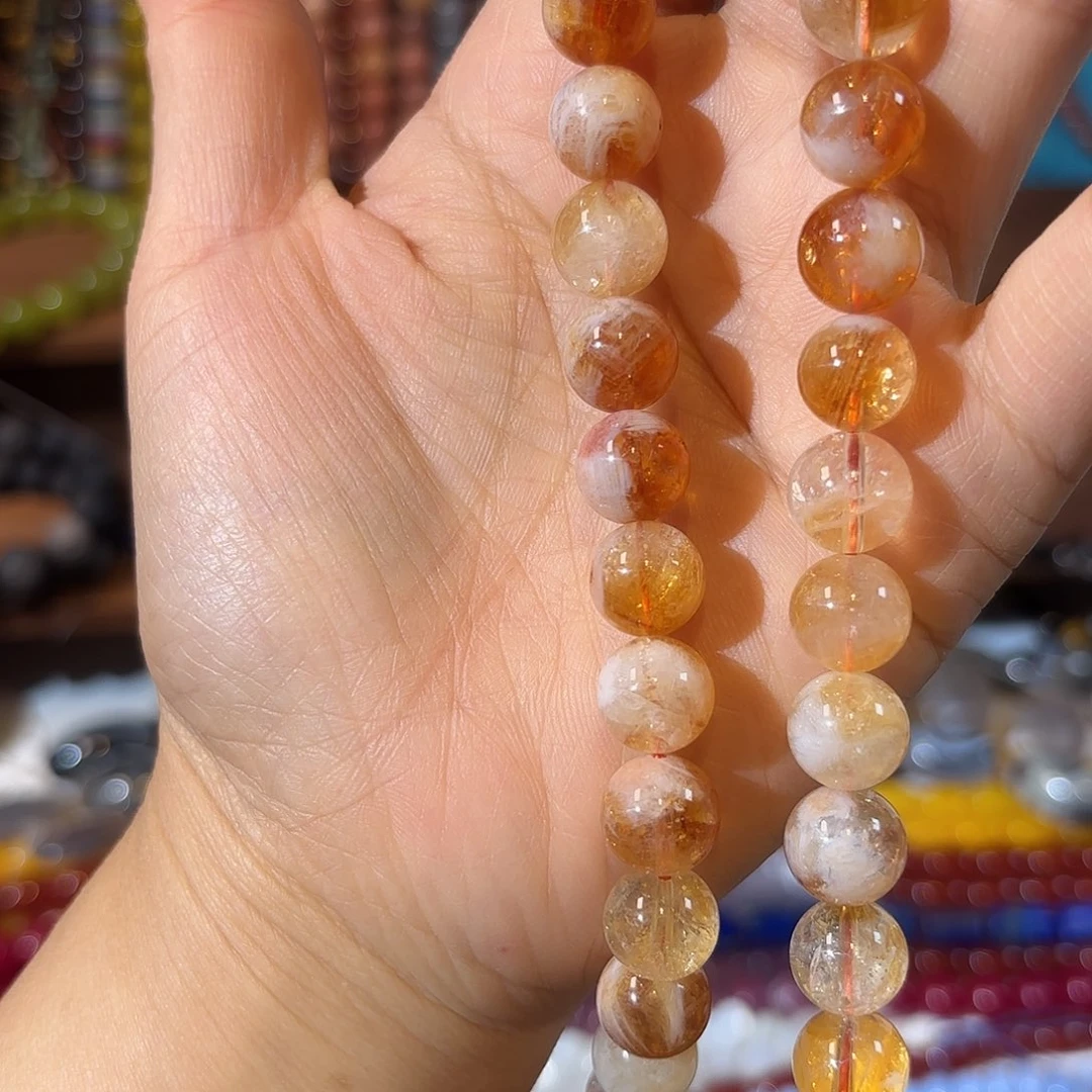 玛瑙/玉髓未镶嵌珠宝半成品黄塔晶卡10一条