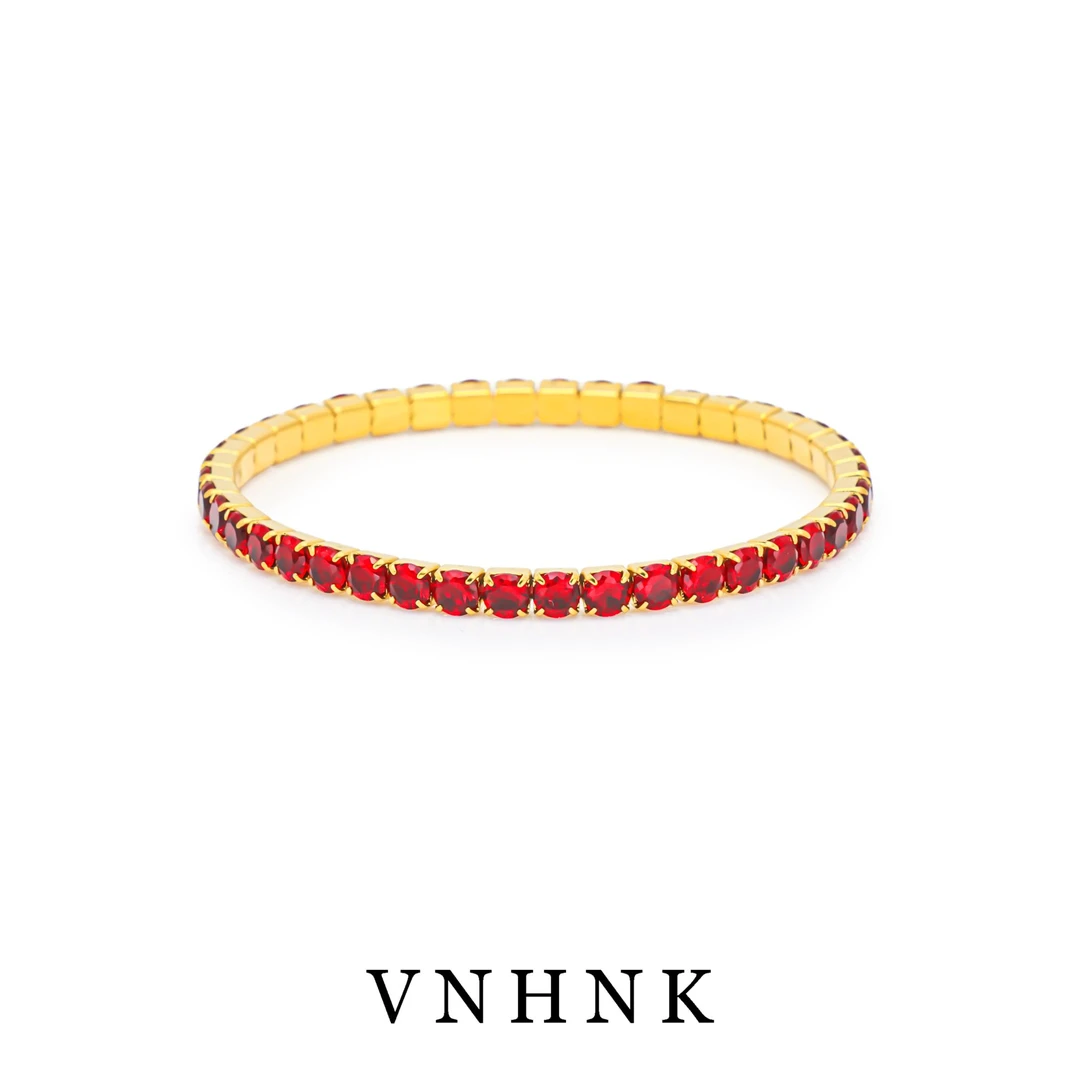 铜合金合成锆石手链 美可儿    H504   红色时尚气质手链