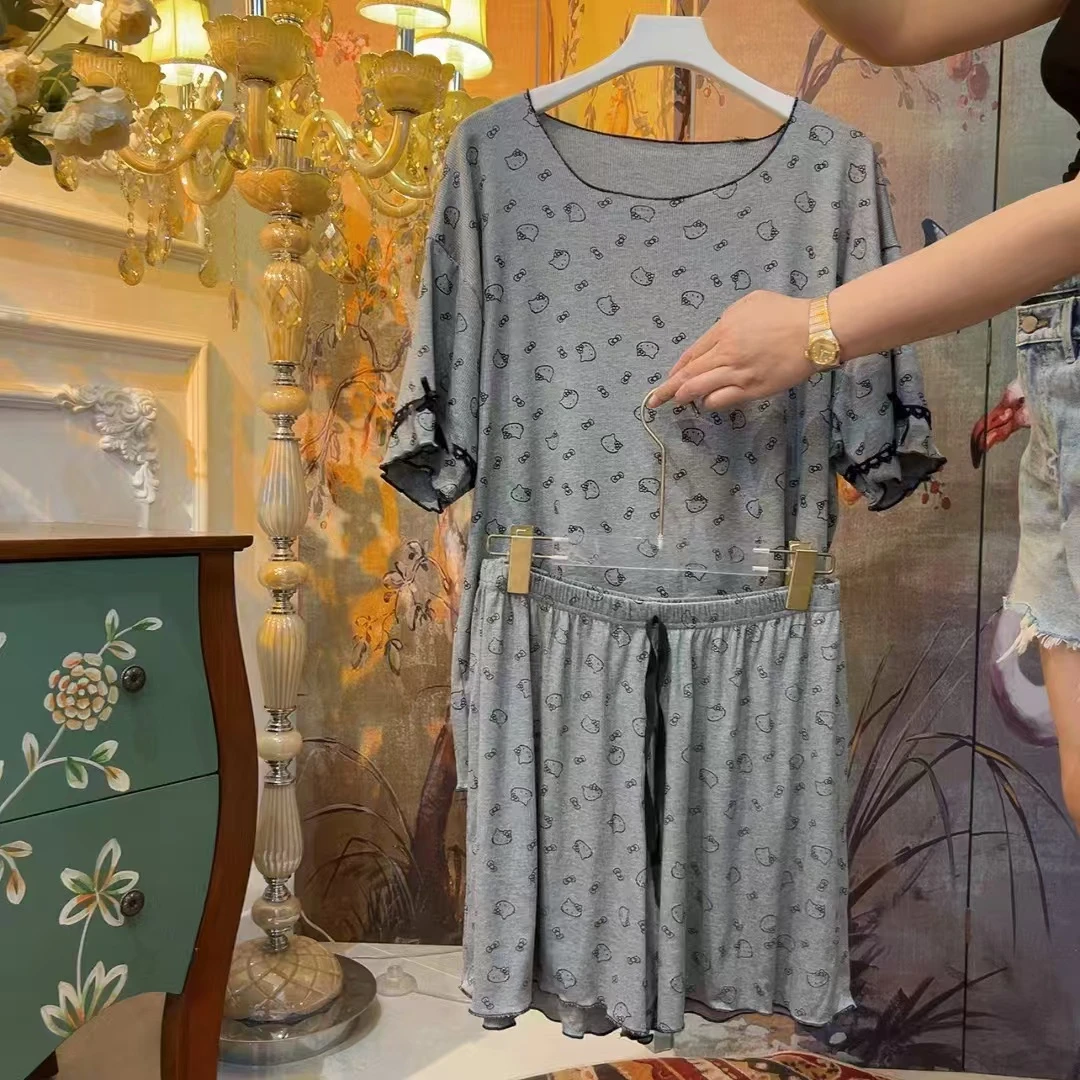 2025夏季新款家居服睡衣莫奈尔棉吸汗透气舒适宽松