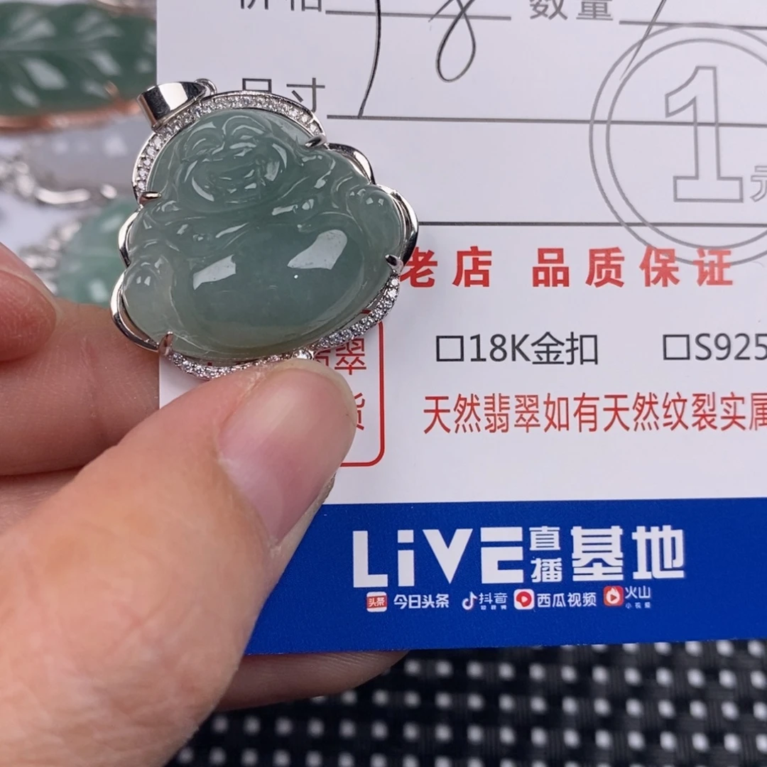 敏***e翡翠银S925镶嵌颈饰