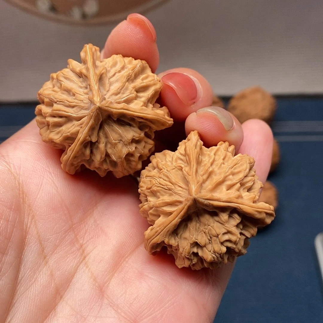 核桃把件8盘山三棱尺寸36