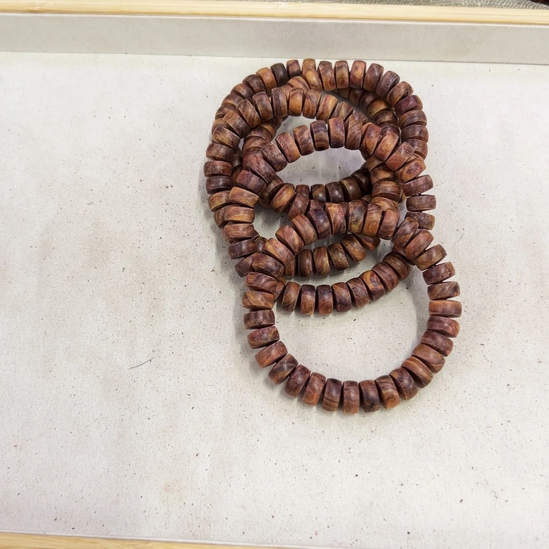 手串/手链黄花梨/降香黄檀12mm药片粗抛无胶无腊