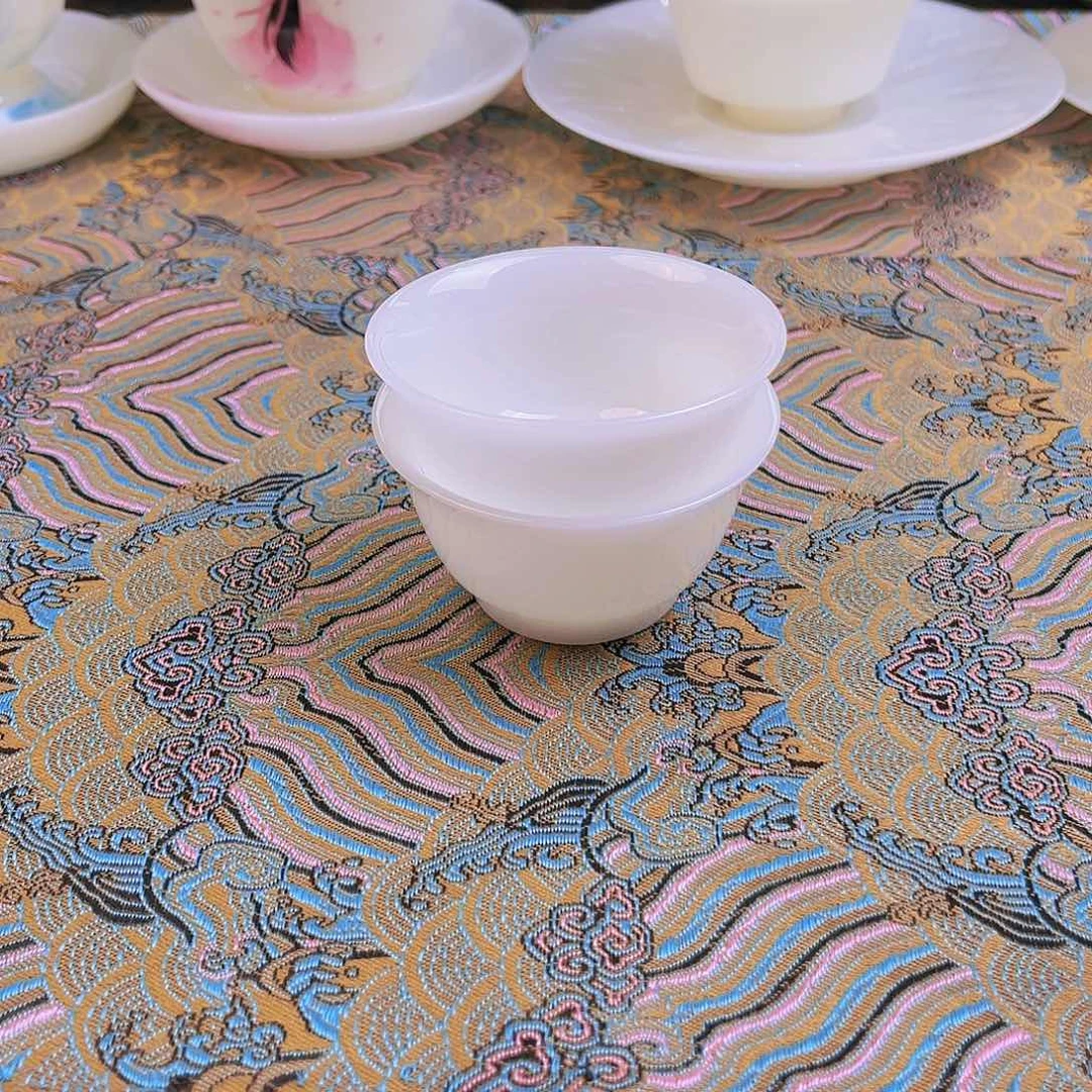 盖碗瓷精品璞玉瓷品茗杯60cc2个