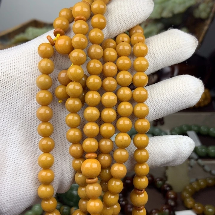 岫岩河磨玉（透闪石质玉）未镶嵌手链