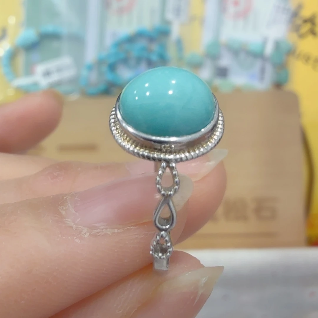 绿松石银S925镶嵌珠宝奇石