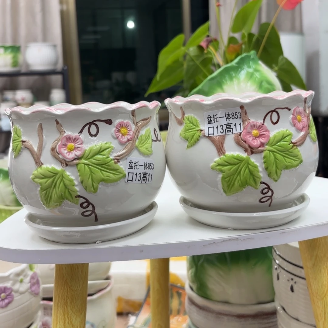 @夏西陶瓷花盆@@5853