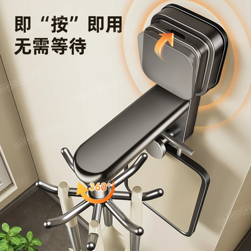 厨房家用壁挂式吸盘免打孔挂厨具锅铲勺子铲子放置物收纳子架挂钩