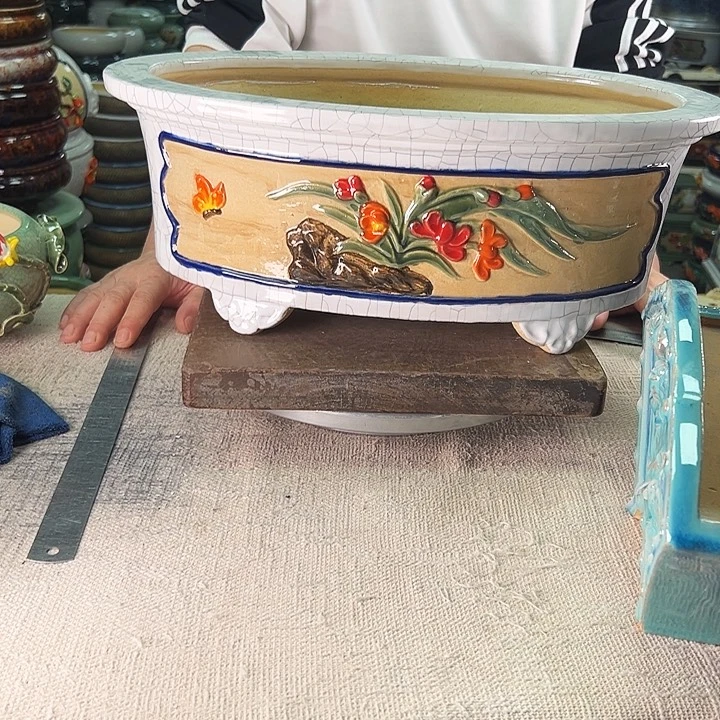 柳***仙泳坤堂石湾盆陶瓷