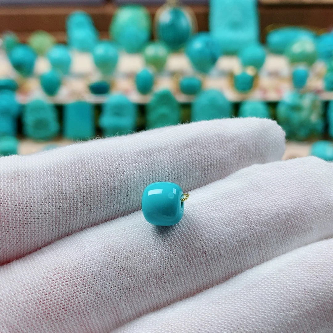 绿松石未镶嵌珠宝半成品老型7.4