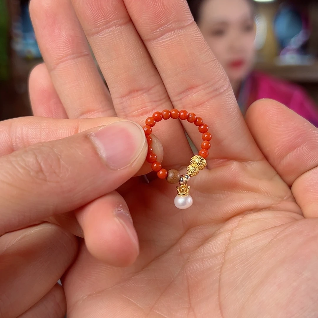 南红玛瑙戒指未镶嵌