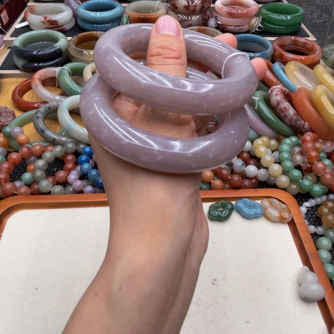 石英质玉未镶嵌圈口52