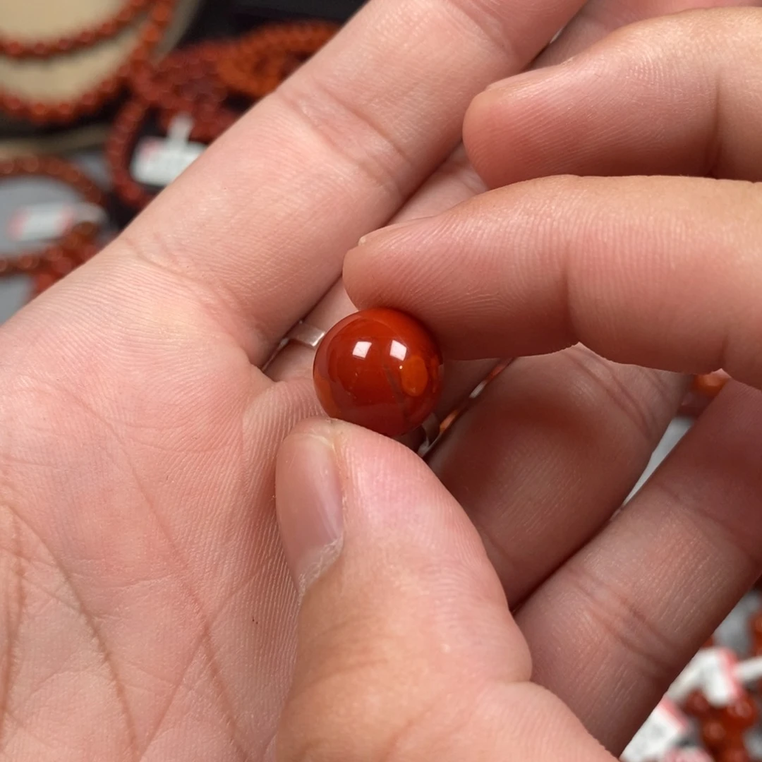 南红玛瑙单珠未镶嵌12mm
