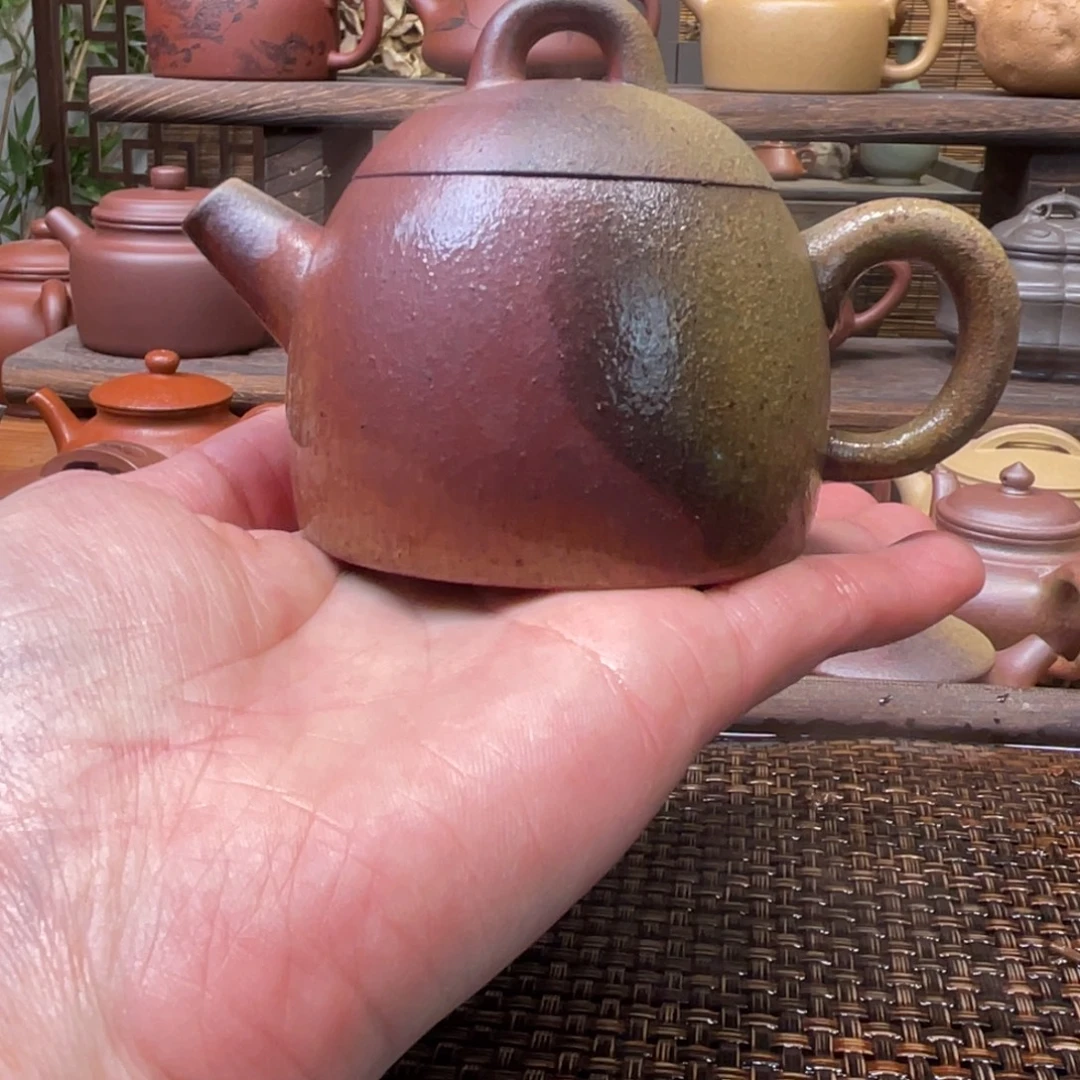 紫砂茶壶宜兴原矿紫砂手工制120