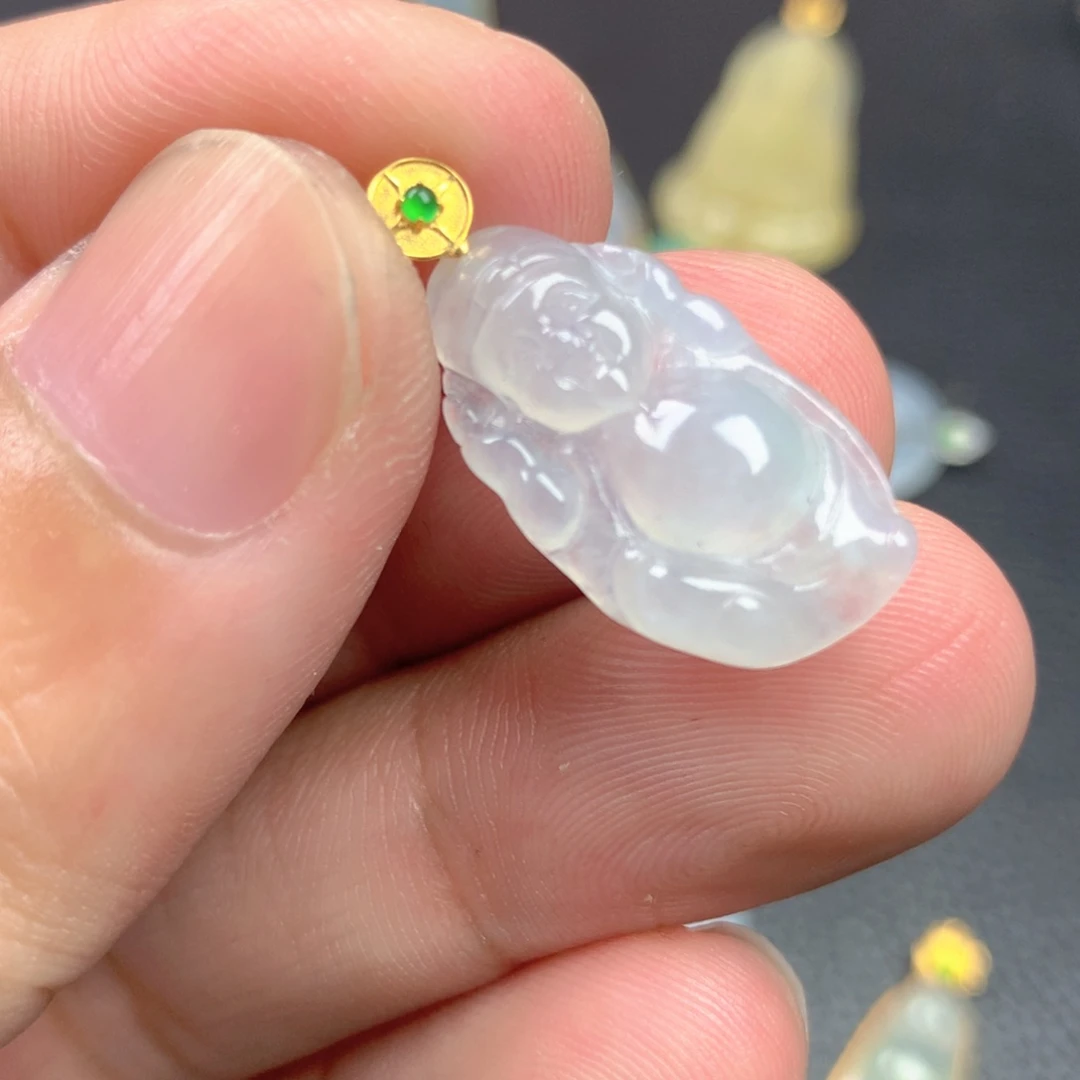 【闪购商品】颈饰18K金镶嵌翡翠翡翠