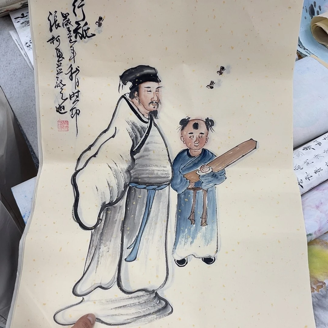 国画纯手绘字画宣纸
