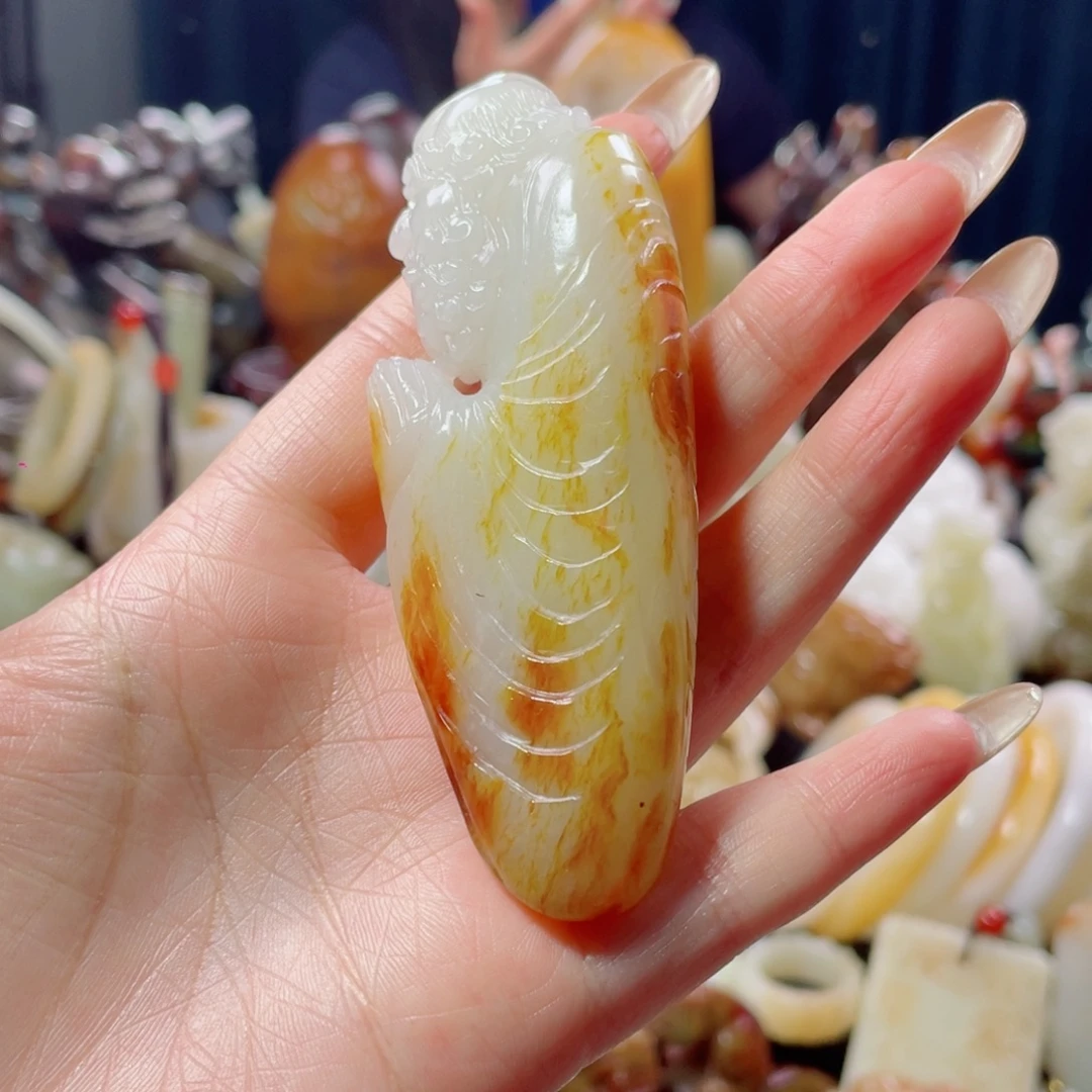 疯***鸟未镶嵌和田玉把件