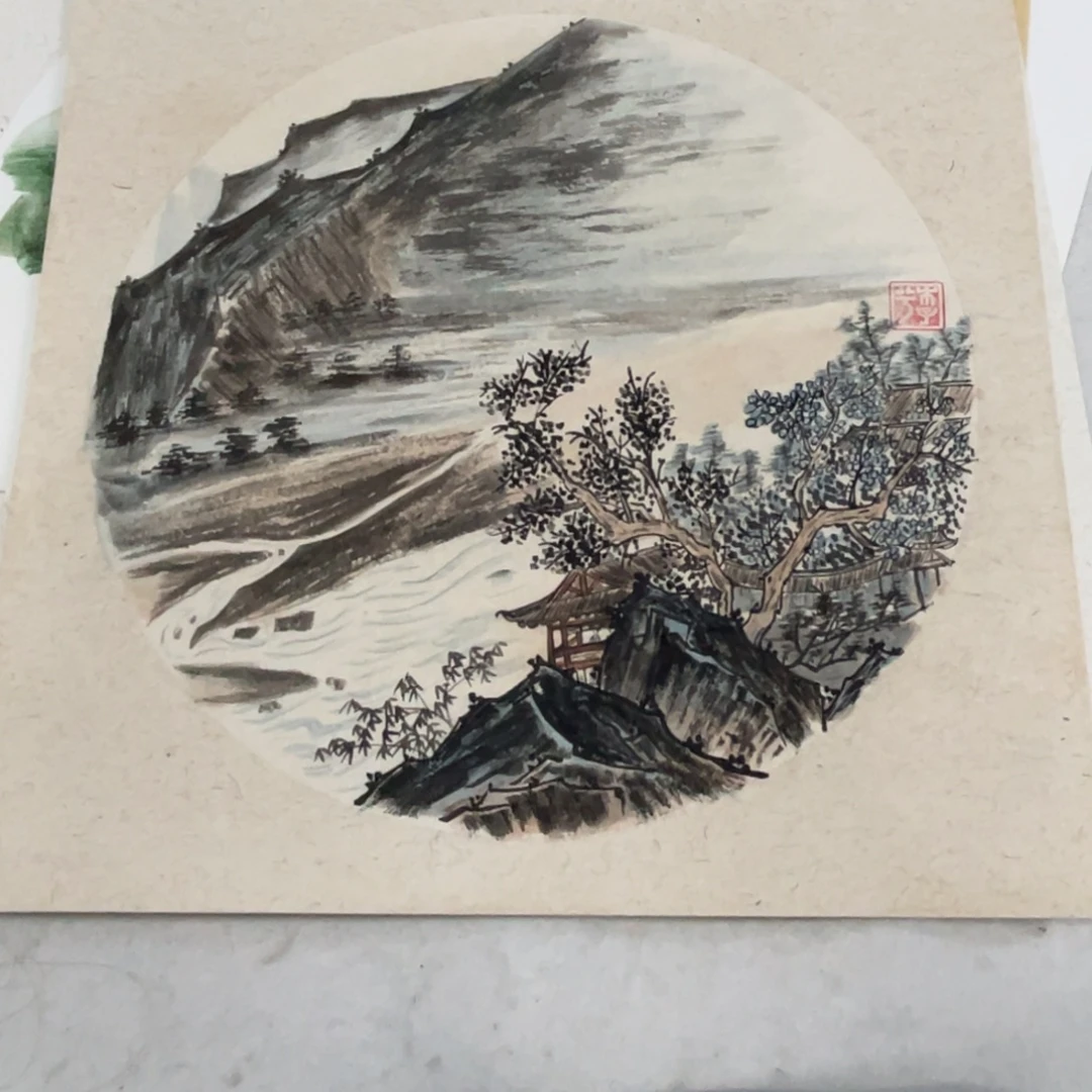 国画木子兮老师卡纸