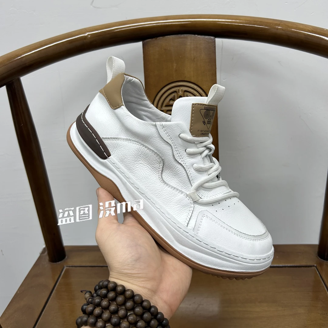 低帮头层牛皮休闲春夏季新款真皮时尚百搭