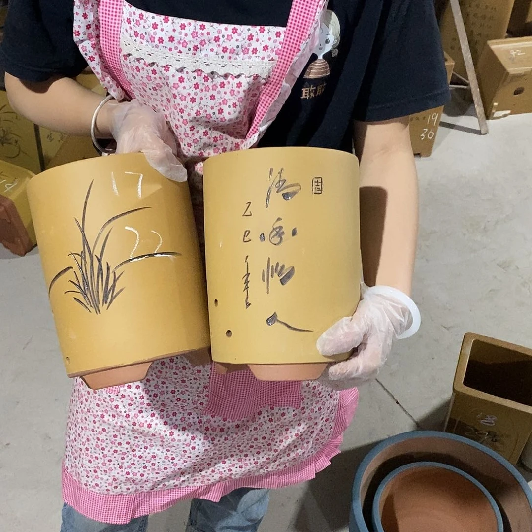紫砂花盆紫砂花盆