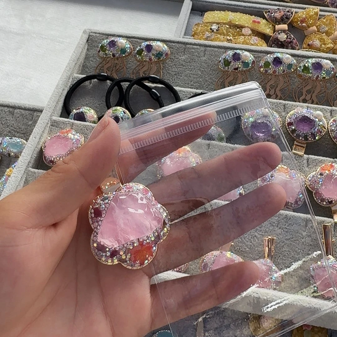 *****未镶嵌手链烟晶粉