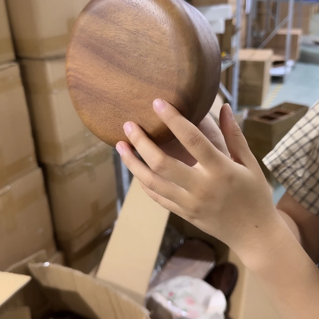 整木掏挖南美胡桃木果盒