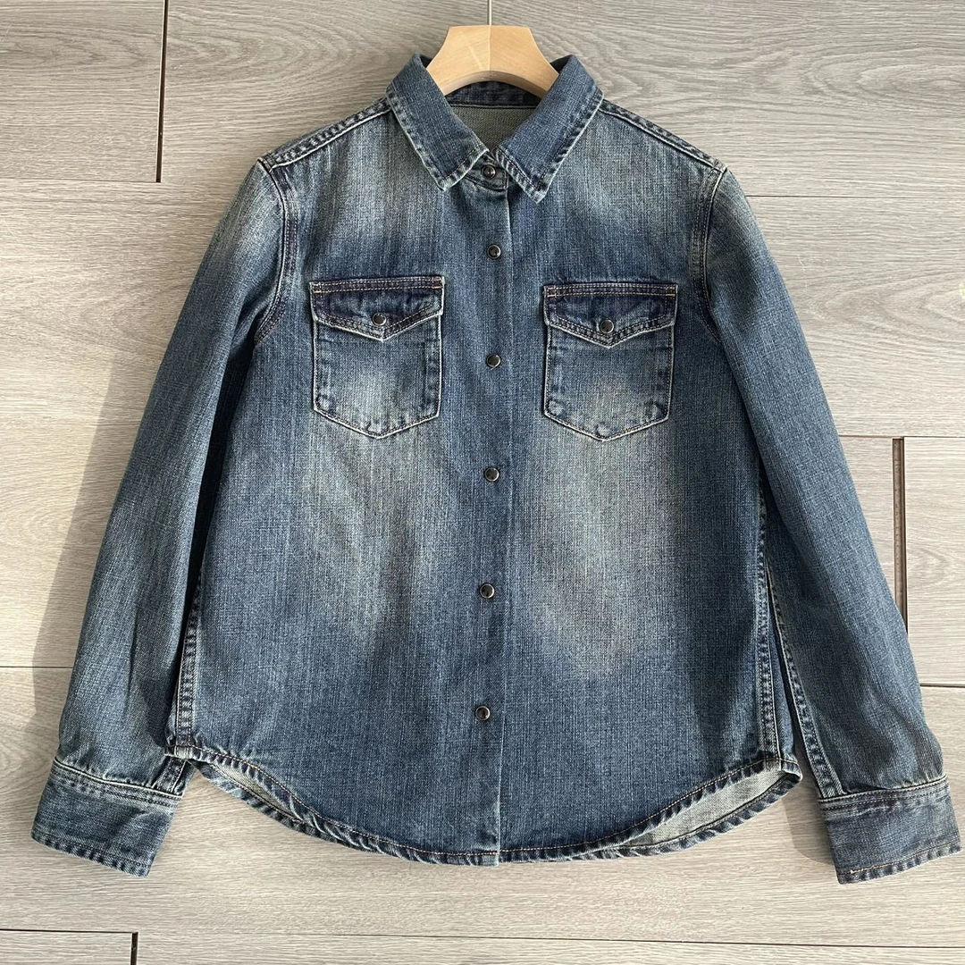 萍姐家2025新款牛仔衬衫CY1572