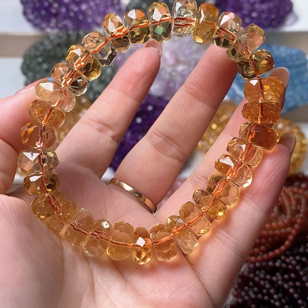 未镶嵌手串黄晶46.4