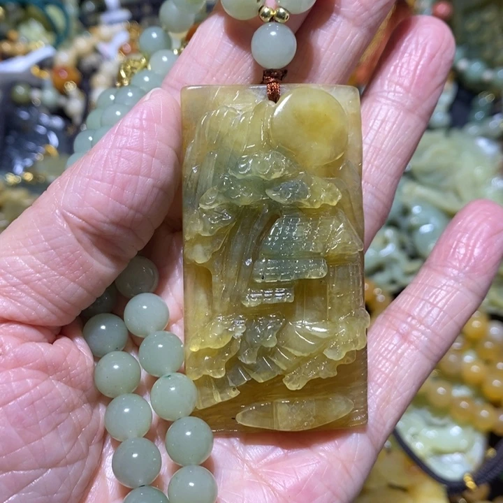 岫玉岫玉吊坠未镶嵌