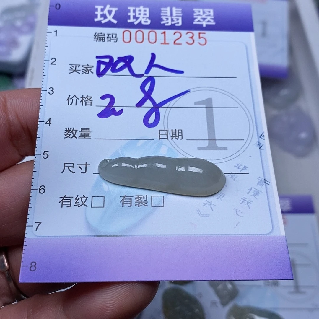 翡翠未镶嵌吊坠(不含链)双****病