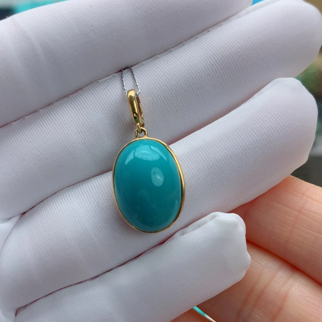 绿松石18K金镶嵌其它