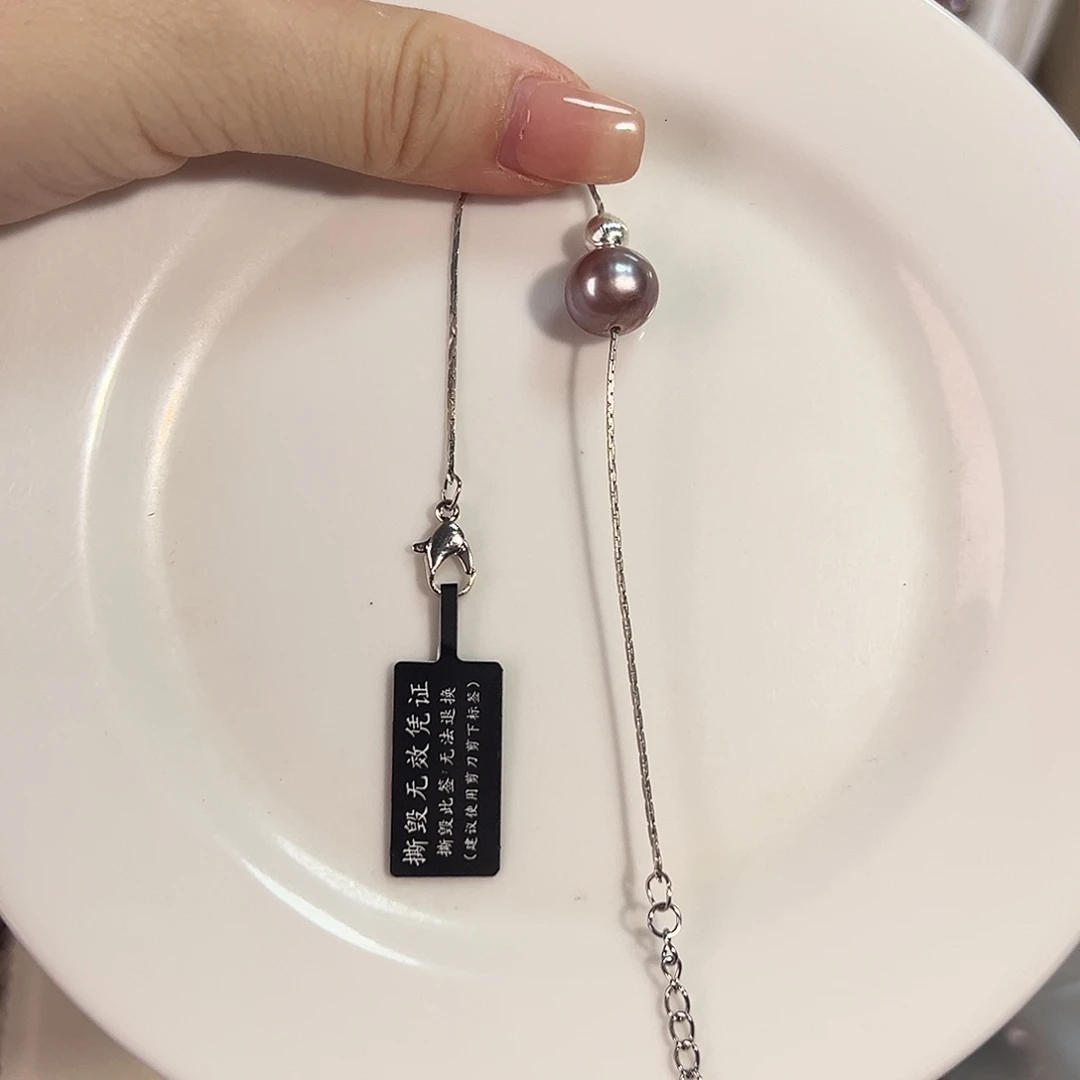 时尚设计款淡水珍珠淡水珍珠银S925镶嵌