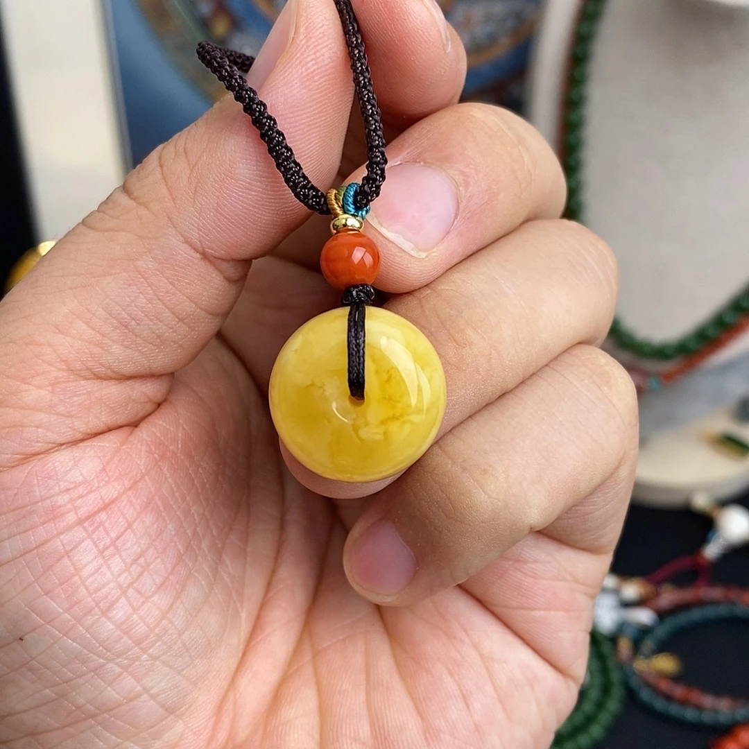 琥珀未镶嵌颈饰弟弟GG/9