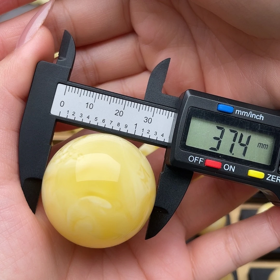 蜜蜡未镶嵌裸石蜜蜡圆珠梦