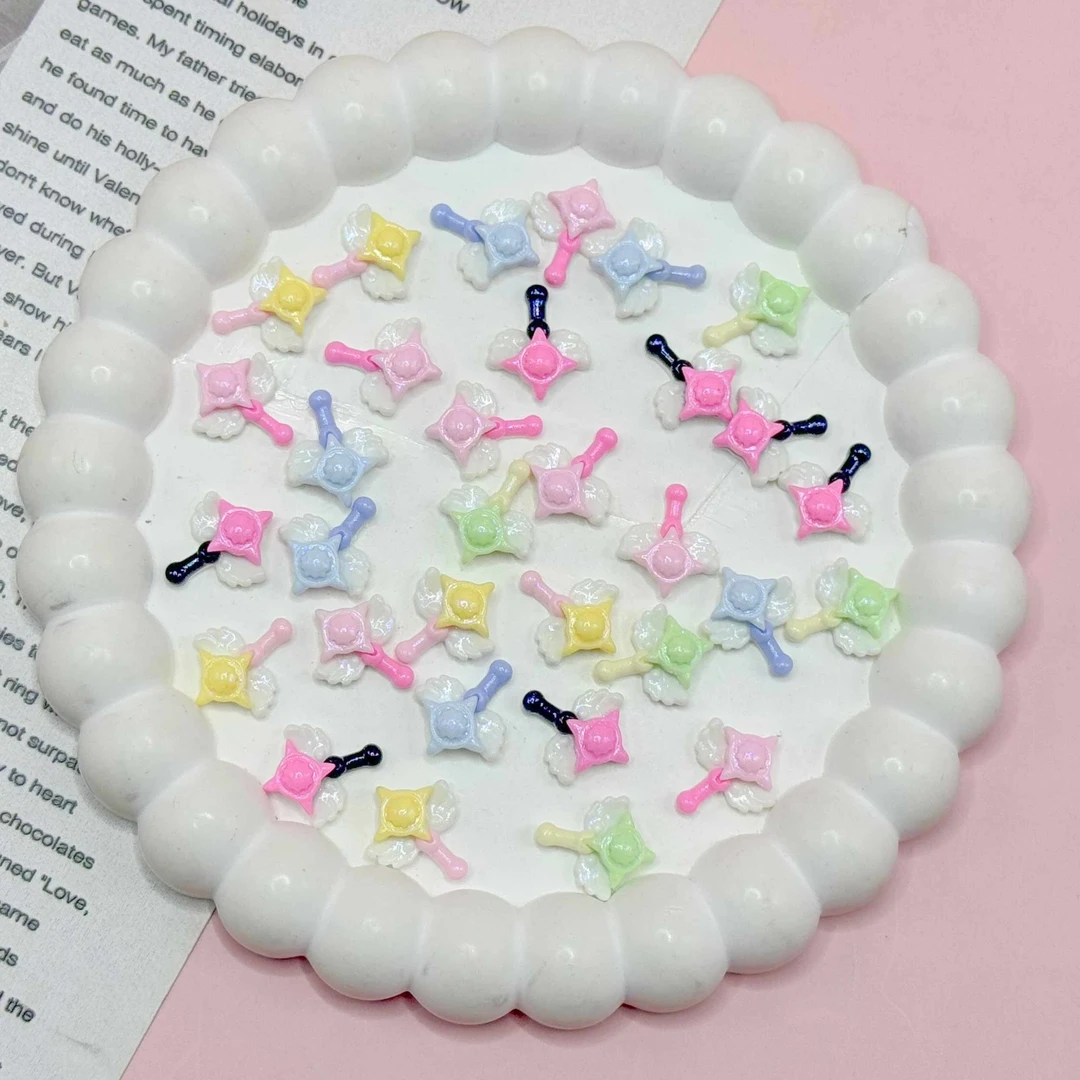 【四芒星仙女棒】想念diy树脂配件