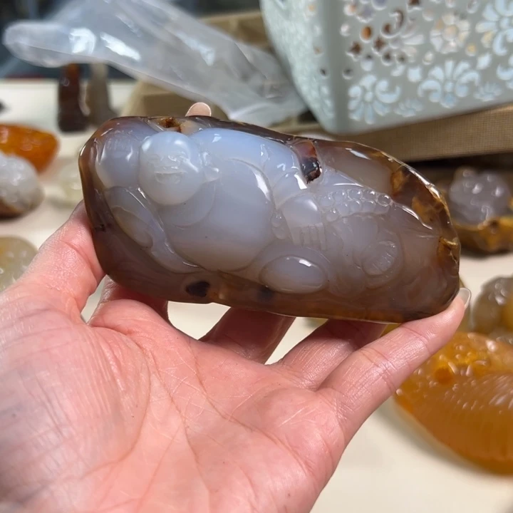 玛瑙/玉髓吊坠(不含链)未镶嵌