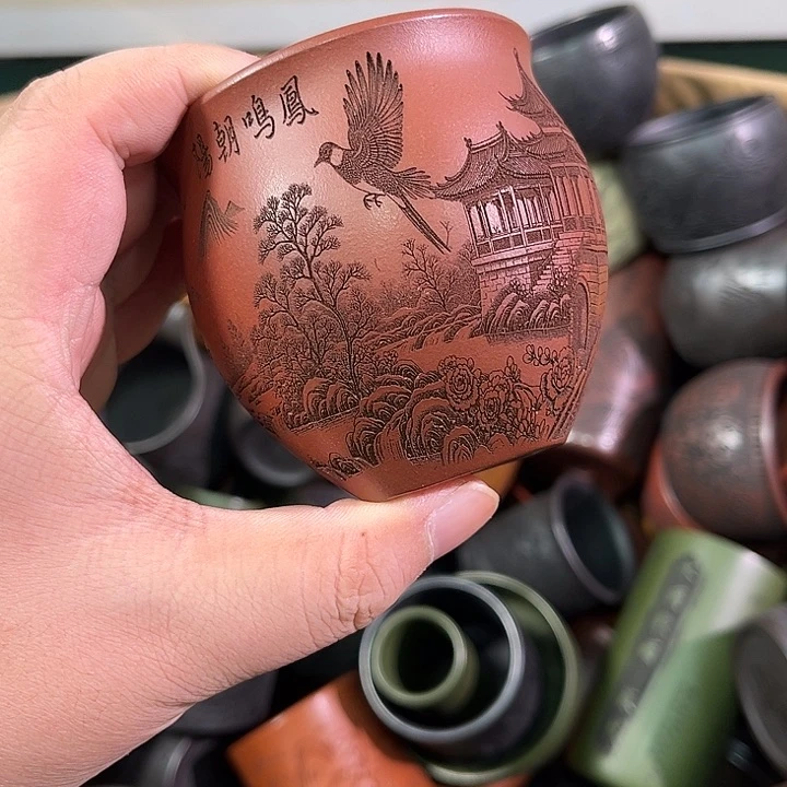 茶杯紫砂全手工紫砂主人杯