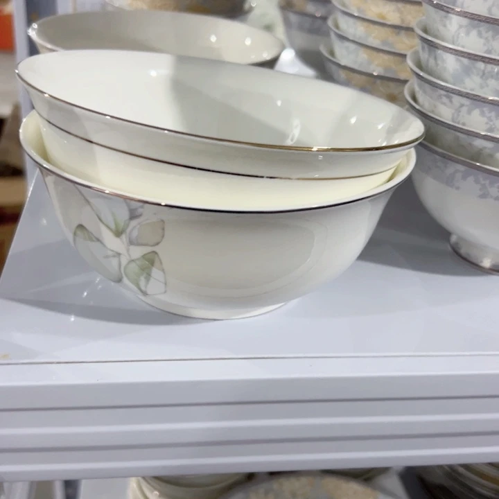 瓷混搭6寸平角面碗2个