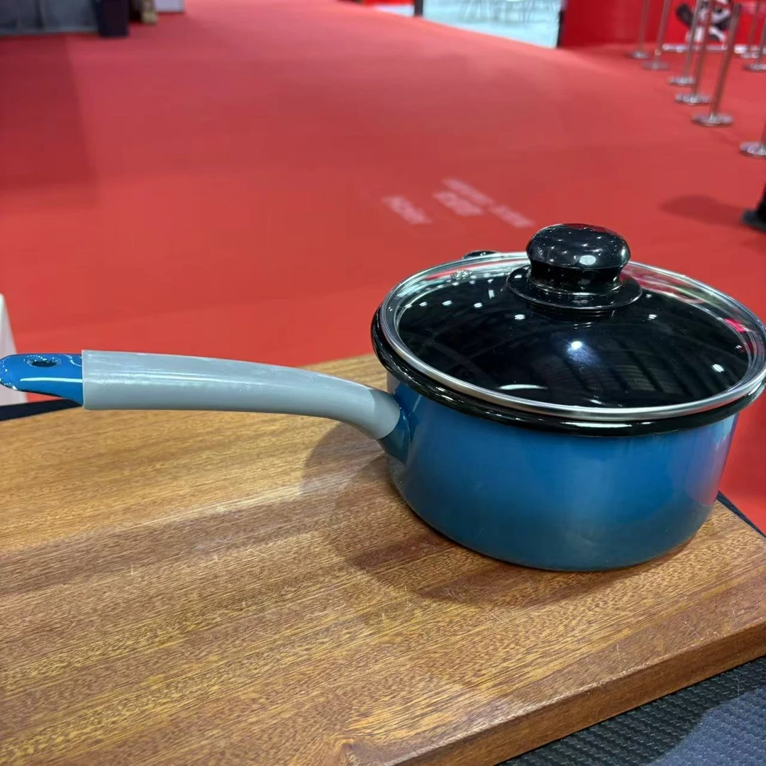 【瑕疵尾货】G146加厚搪瓷奶锅 微瑕慎拍 家用汤锅