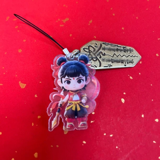 哪吒钥匙扣 动漫可爱挂件