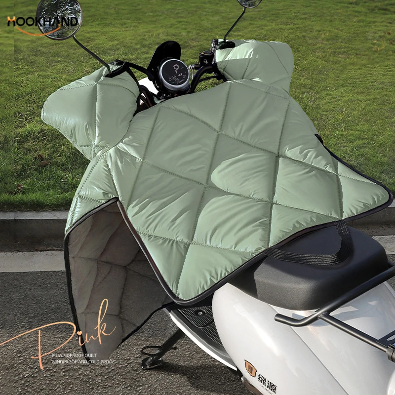 电动车挡风被冬季加绒加厚电瓶摩托车防水挡风罩四季通用防雨冬款